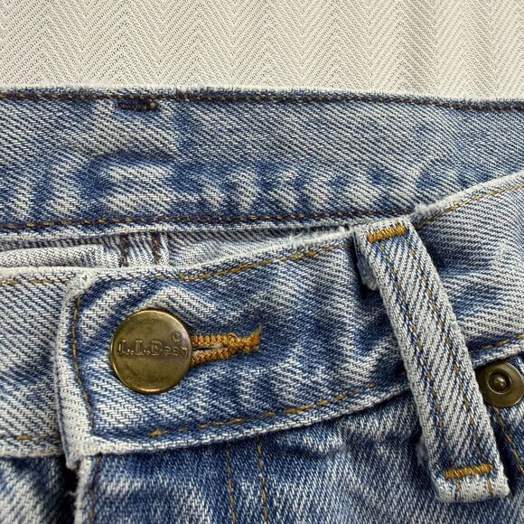 Vintage 90s LL Bean Double L Classic Fit Mom Jeans Women’s Sz 6 Light Washed - Picture 4 of 14